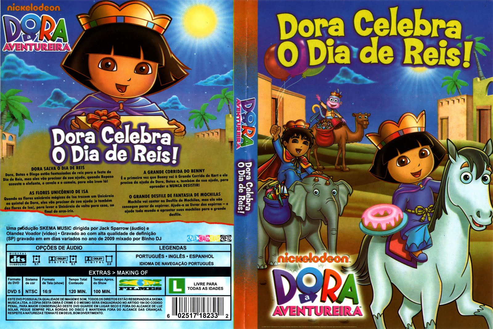 dora aventureira celebra o dia de reis